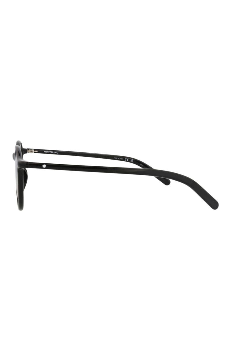 Core 50mm Round Sunglasses, Alternate, color, BLACK BLACK BROWN