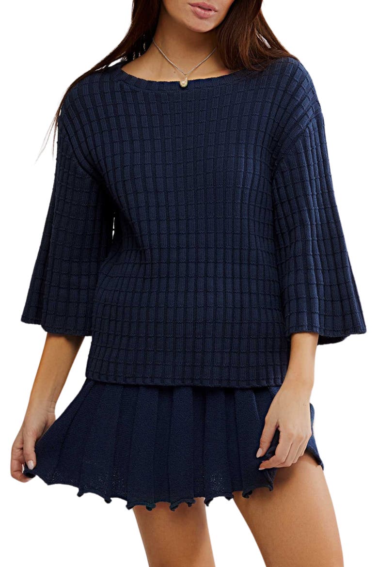 Kenzie Sweater & Skirt Set, Main, color, DARKEST NIGHT