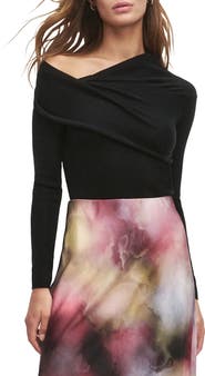 Favorite Daughter Charmed One-Shoulder Merino Wool Top