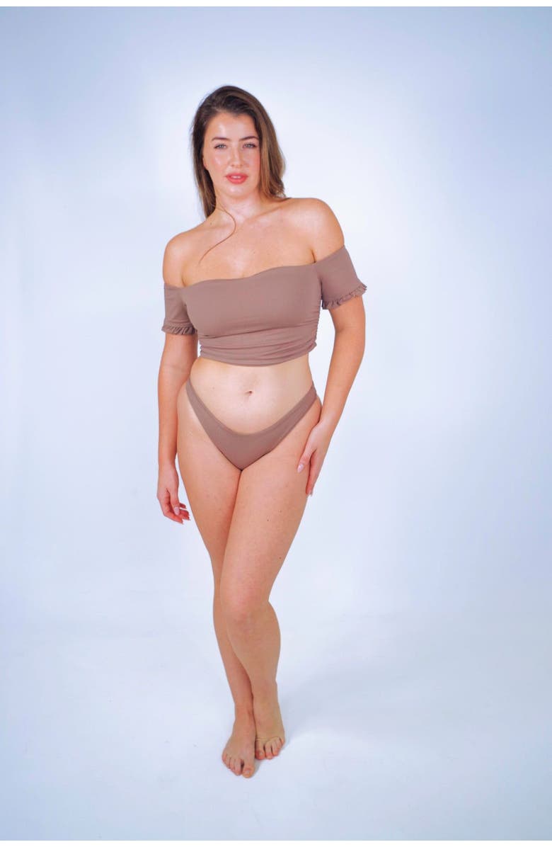 Mary Mercedes Amelia Bikini Bottom, Alternate, color, Taupe