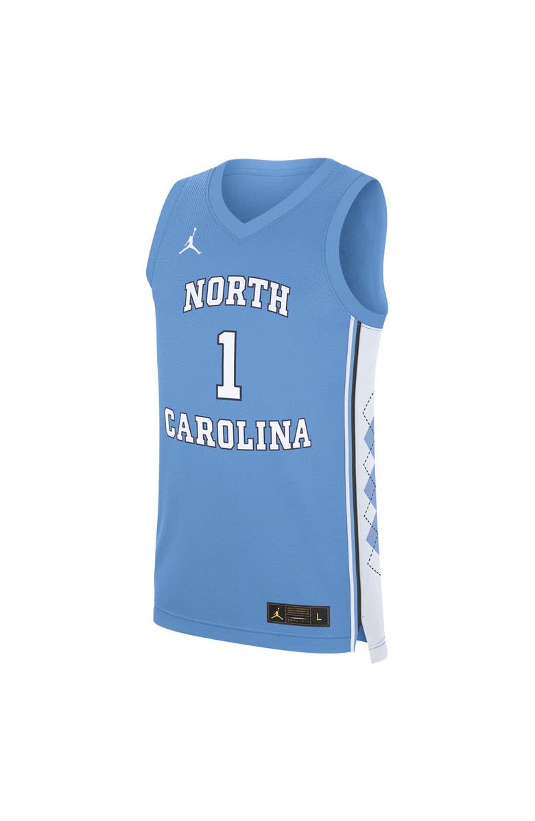 Jordan Brand Men's Jordan Brand Carolina Blue North Carolina Tar Heels Road Replica Basketball Jersey, Alternate, color, Light Blue