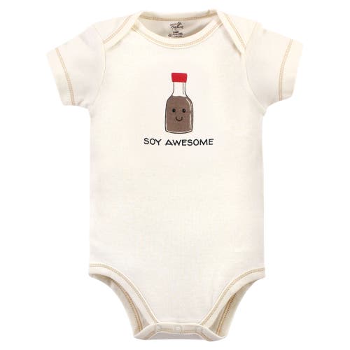 Touched By Nature Organic Cotton Bodysuits In Neutral