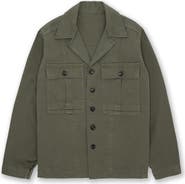 Fortela Solomon Herringbone Cotton Overshirt