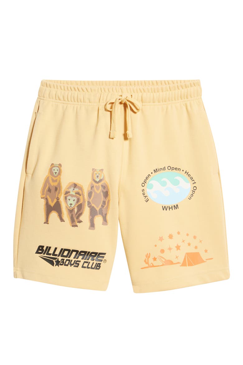BB Peak Graphic Shorts, Alternate, color, NEW WHEAT
