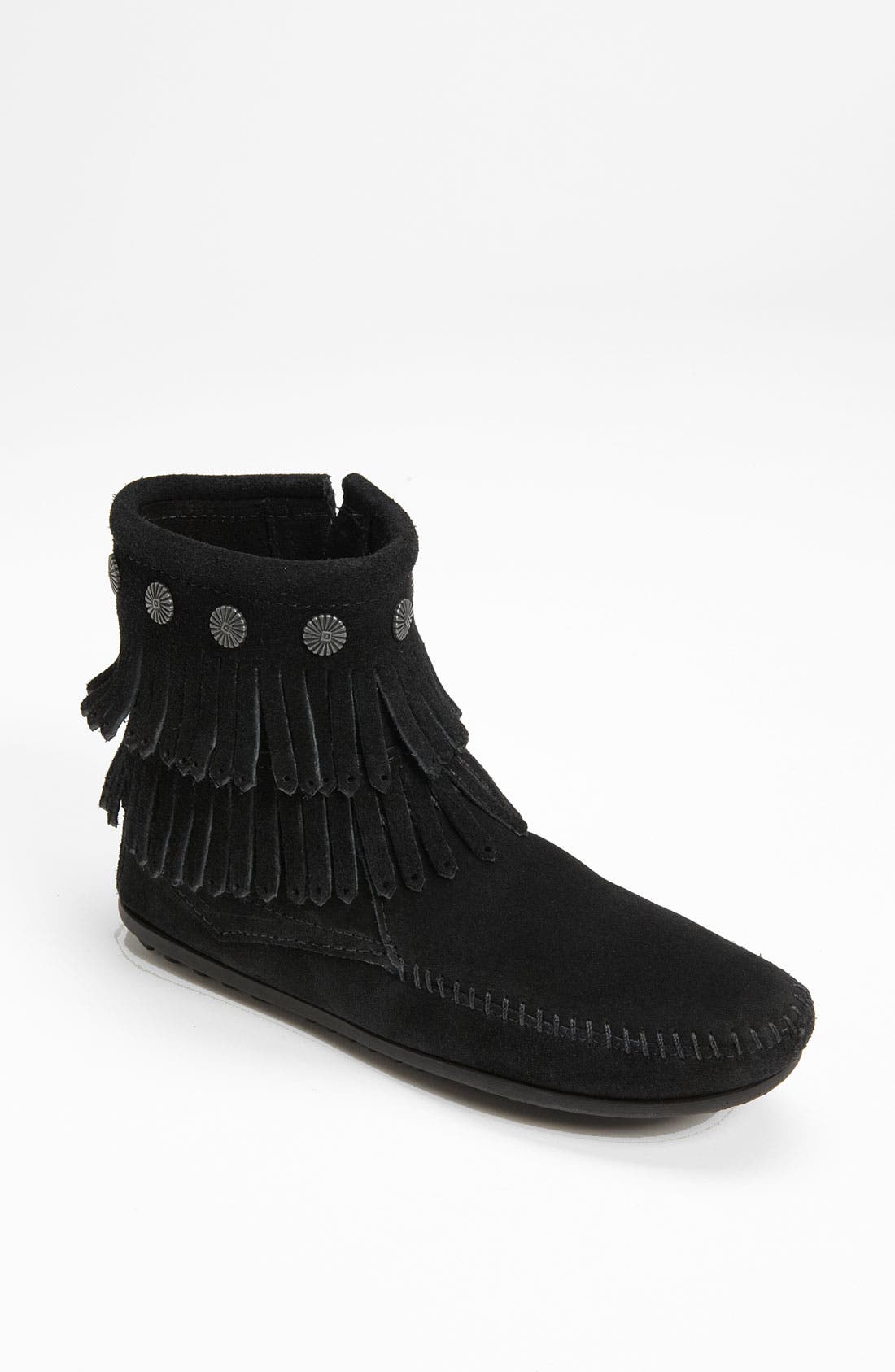Minnetonka Double Fringe Boot, Main, color, 
