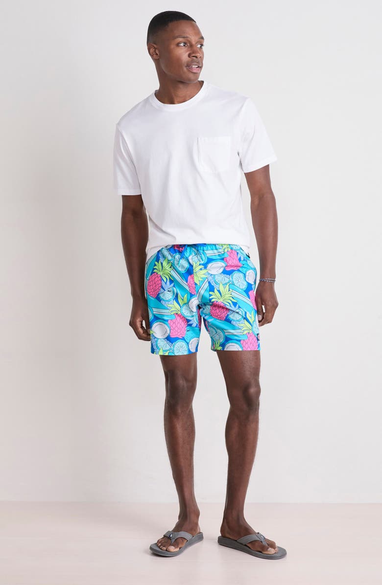 vineyard vines Chappy 7-Inch Swim Trunks, Alternate, color, Surfchappy Tide Blue