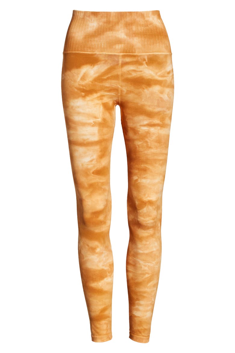 FP Movement Om Shanti Tie Dye Leggings, Alternate, color, BURT TOPAZ