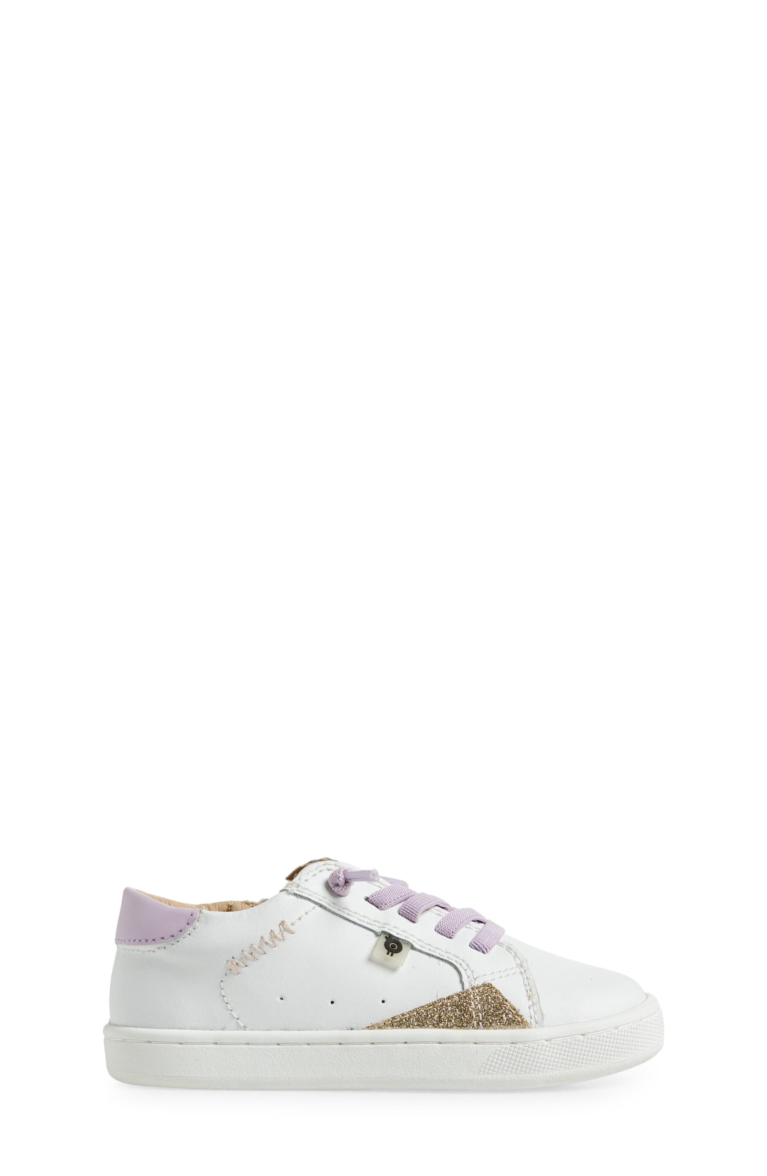 OLD SOLES Kids
 Blade Runner Sneaker, Alternate, color, Snow / Lilium / Glam Gold