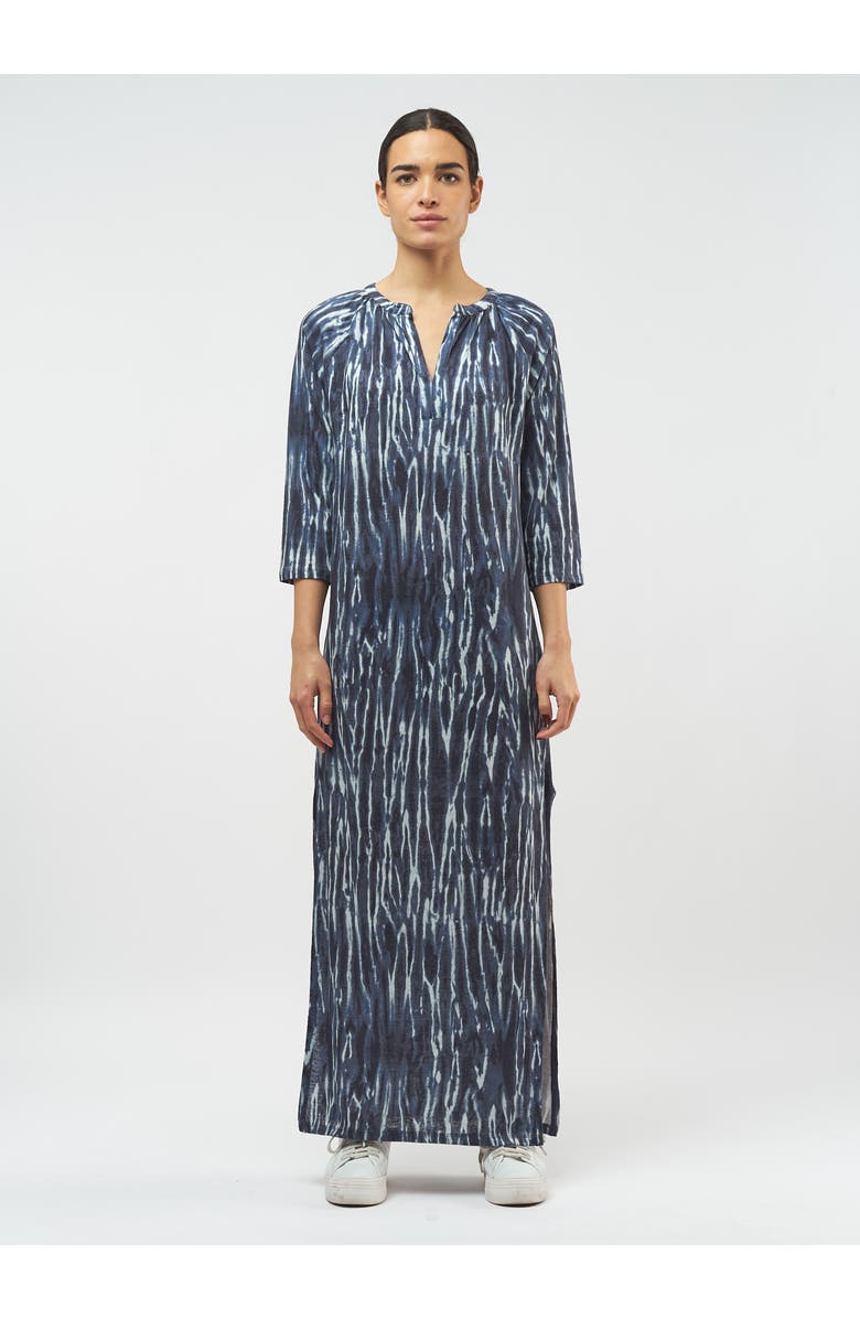 Majestic Filatures Stretch Linen Maxi Dress, Main, color, Vintage Blue