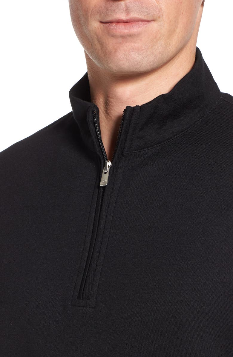 Peter Millar Crown Comfort Jersey Quarter Zip Pullover, Alternate, color, 