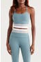 Colorblock Space Dye Crop Tank Top