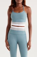 Beyond Yoga Colorblock Space Dye Crop Tank Top