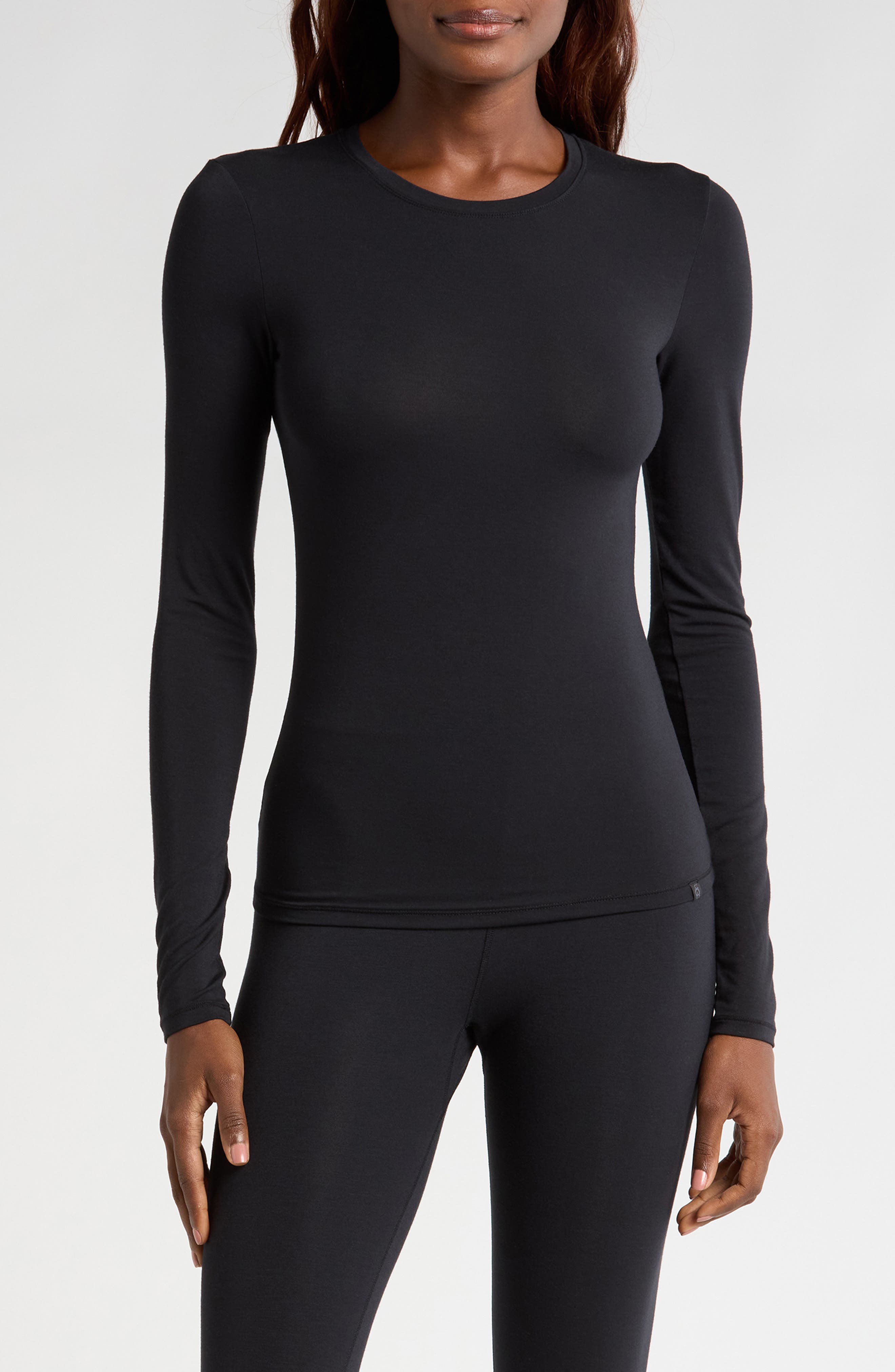 UGG(r) Aidelene Long Sleeve Sleep Top in Black 