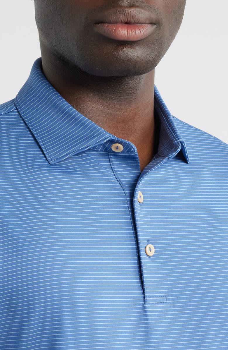 Peter Millar Highlands Performance Jersey Polo, Alternate, color, Windsor Blue
