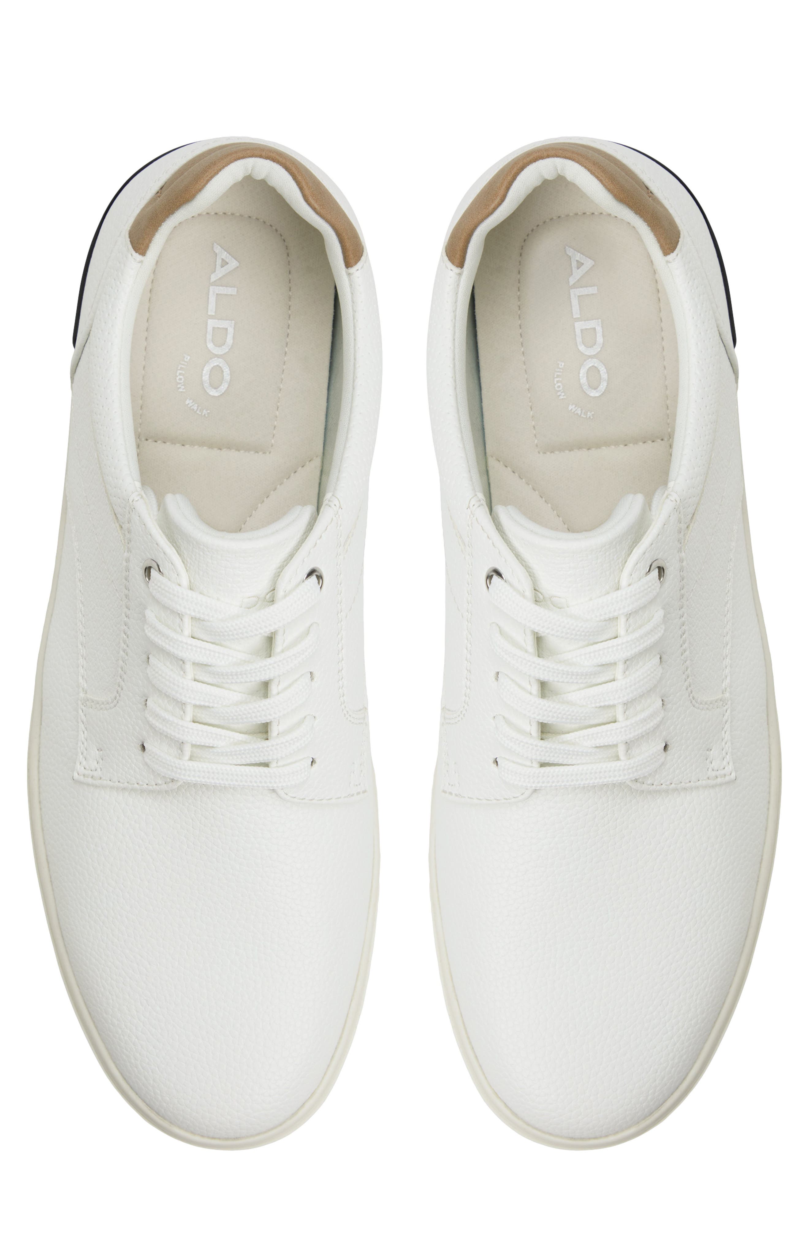 ALDO Randolph Sneaker, Alternate, color, White Synthetic Embossed