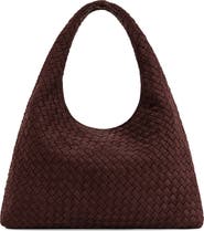JW PEI Laura Woven Faux Suede Shoulder Bag