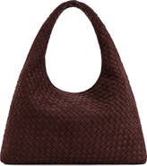 JW PEI Laura Woven Faux Suede Shoulder Bag
