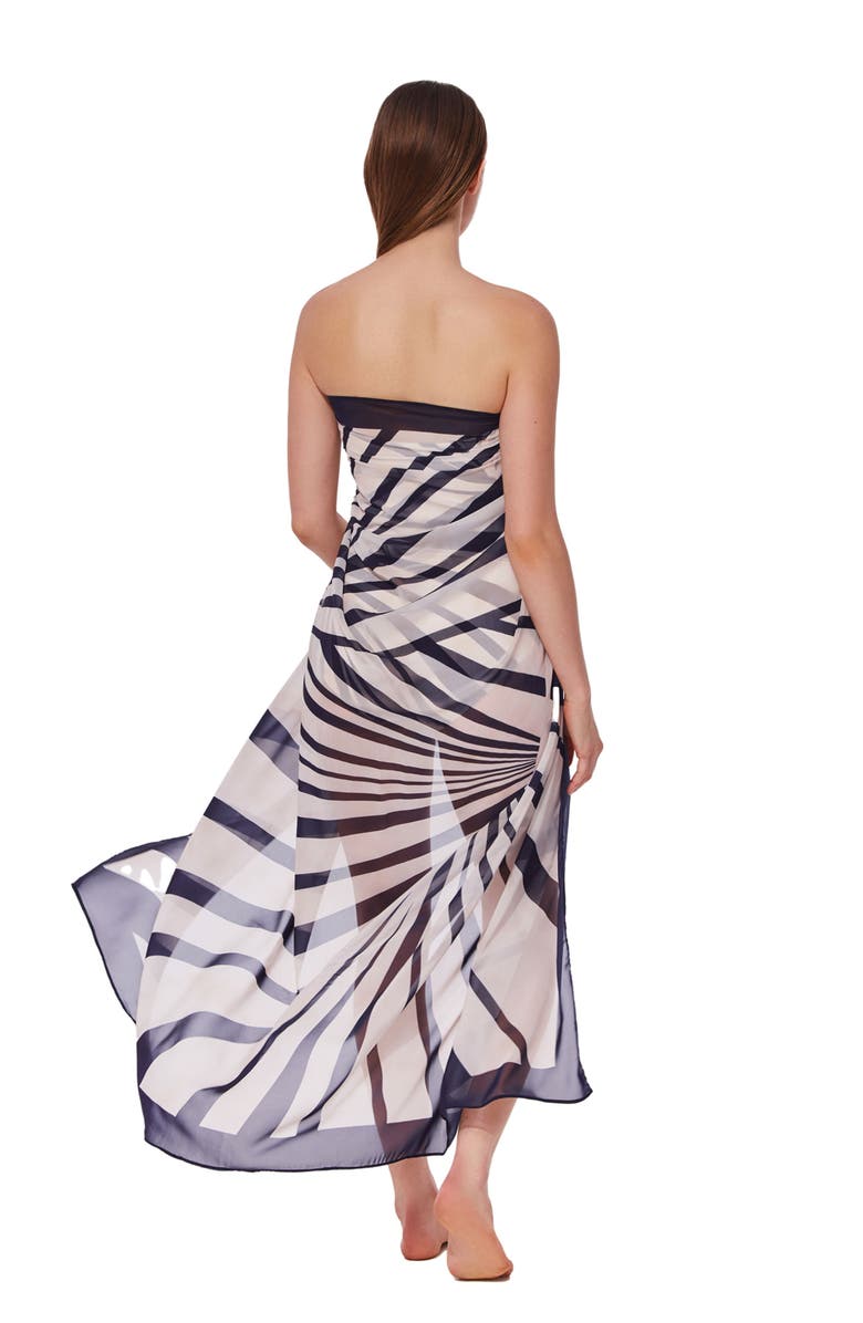 Gottex Desert Queen Pareo Cover-Up, Alternate, color, Smoke-Cream