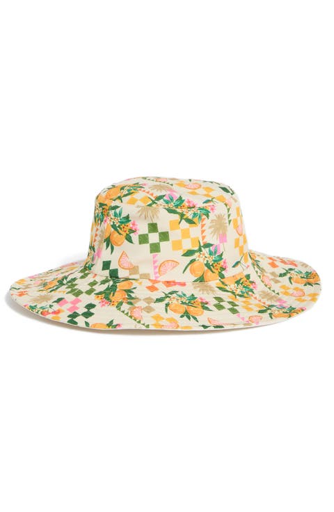 Reversible Wide Brim Bucket Hat