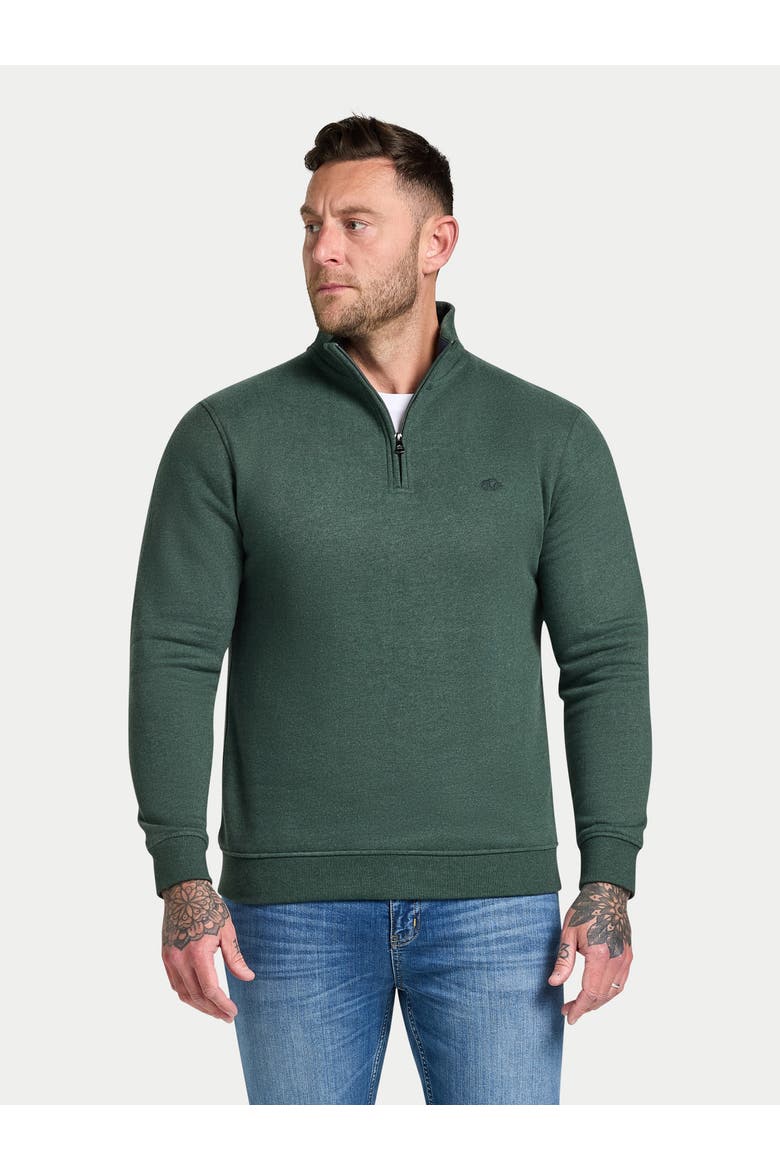 Classic Jersey Quarter Zip Sweatshirt, Main, color, Forest