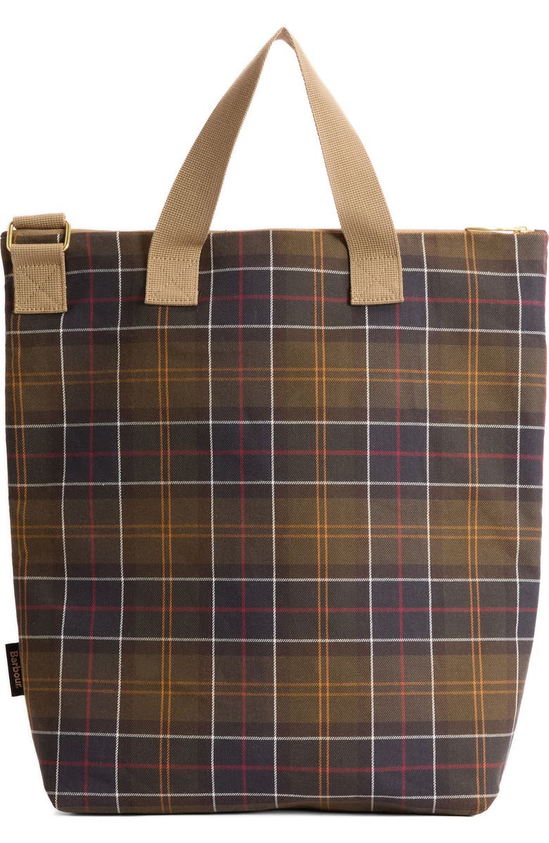 Barbour Transport Tartan Plaid Canvas Tote, Main, color, Classic Tartan