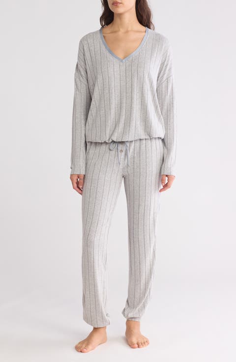 Rib Knit Jogger Pajamas