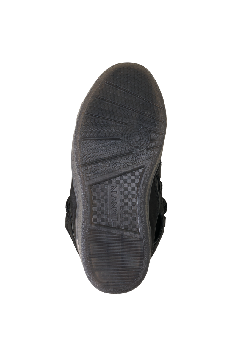 Lanvin Curb Sneakers In Satin, Alternate, color, Black