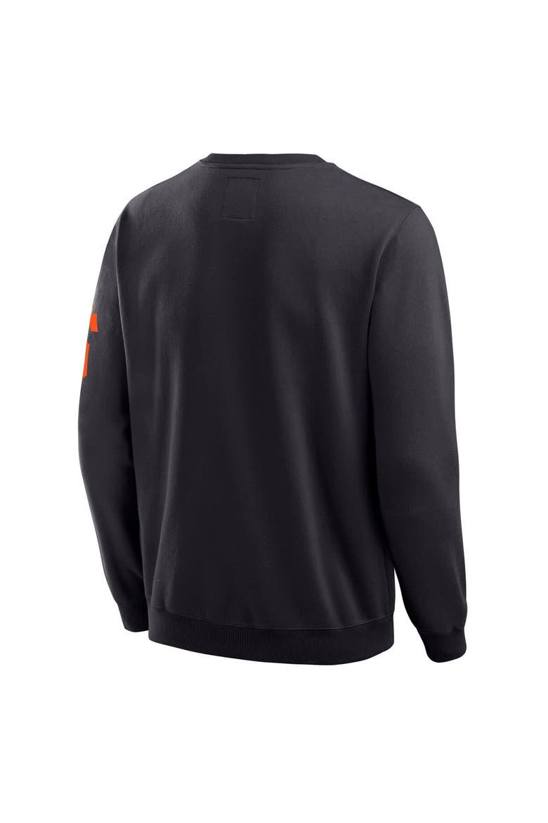 Men's Darius Rucker Collection by Fanatics Black San Francisco Giants Washed Crew Neck Pullover Sweatshirt, Alternate, color, Black