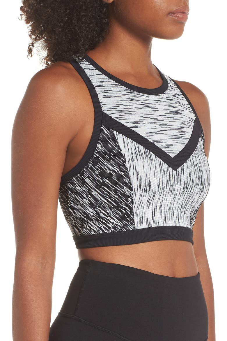 Static Sports Bra, Alternate, color, BLACK ONYX