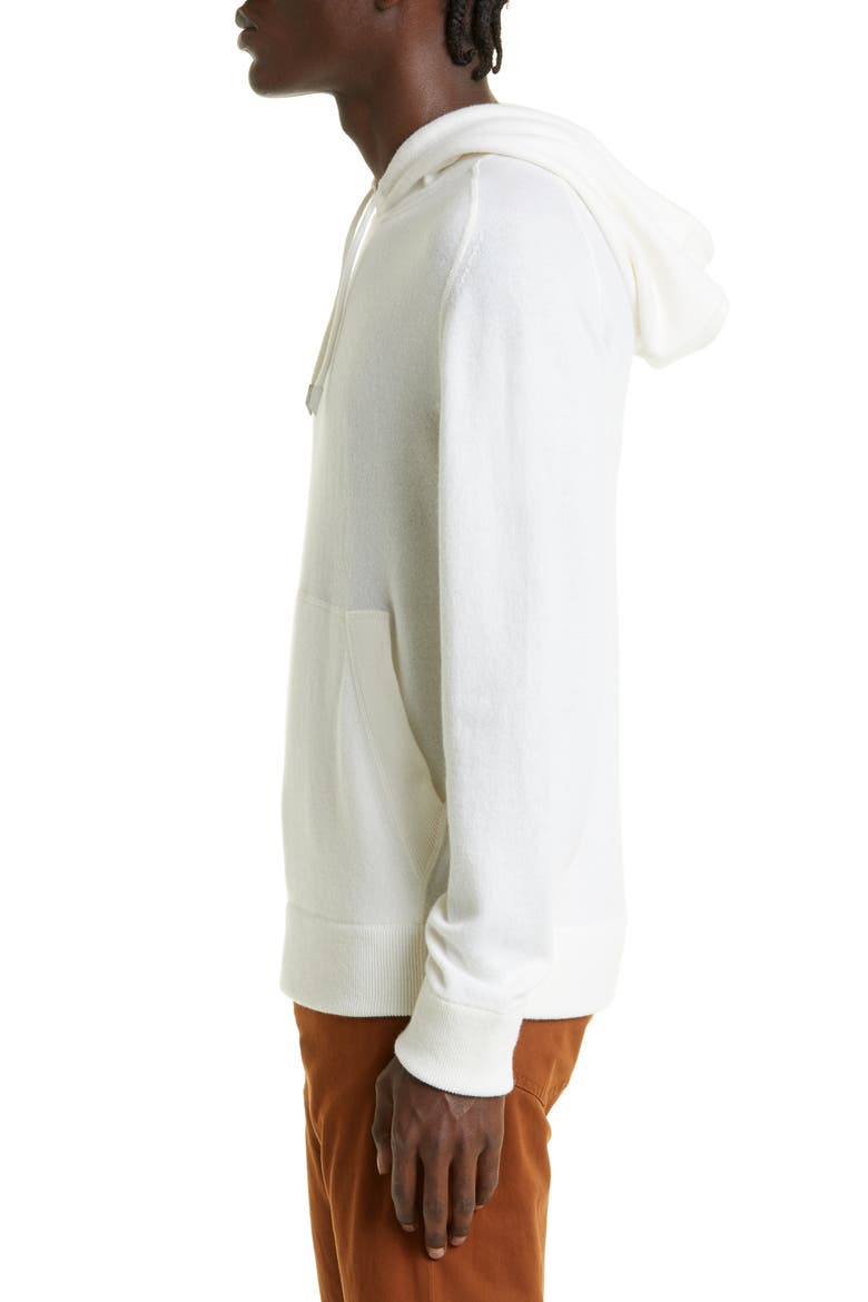 Oasi Cashmere Hoodie, Alternate, color, WHITE