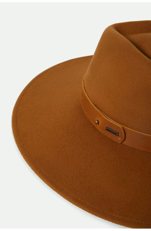 Brixton Eleanor Packable Wool Felt Hat In Brown
