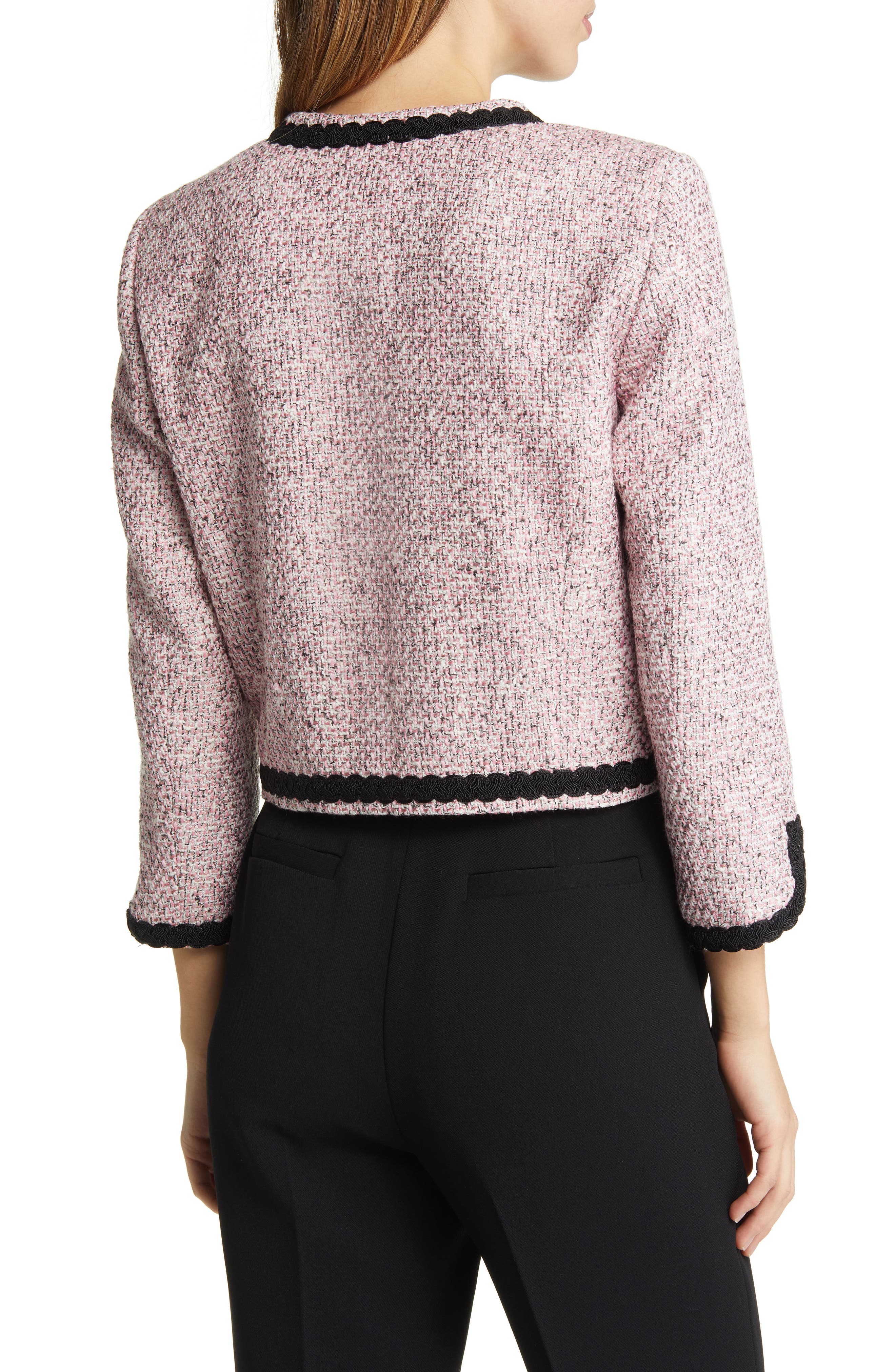 Estia Metallic Boucle Crop Jacket - image 2