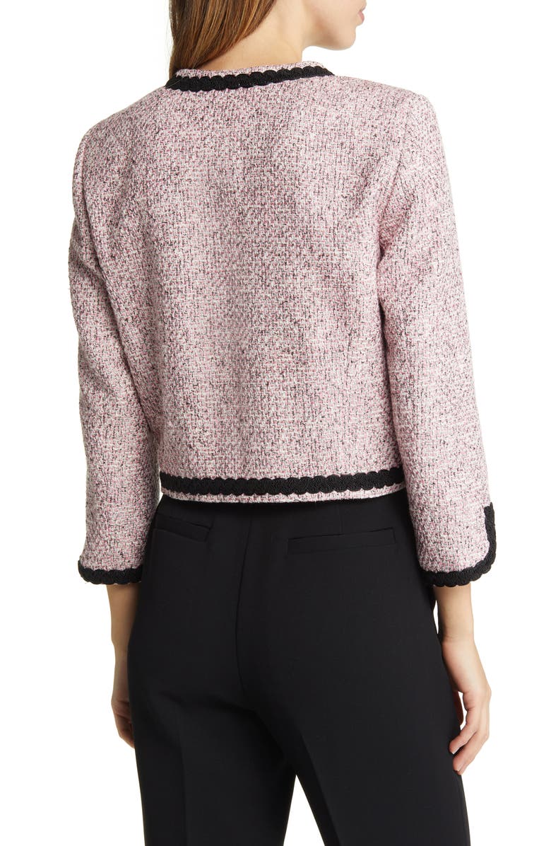 Ted Baker London Estia Metallic Bouclé Crop Jacket, Alternate, color, 