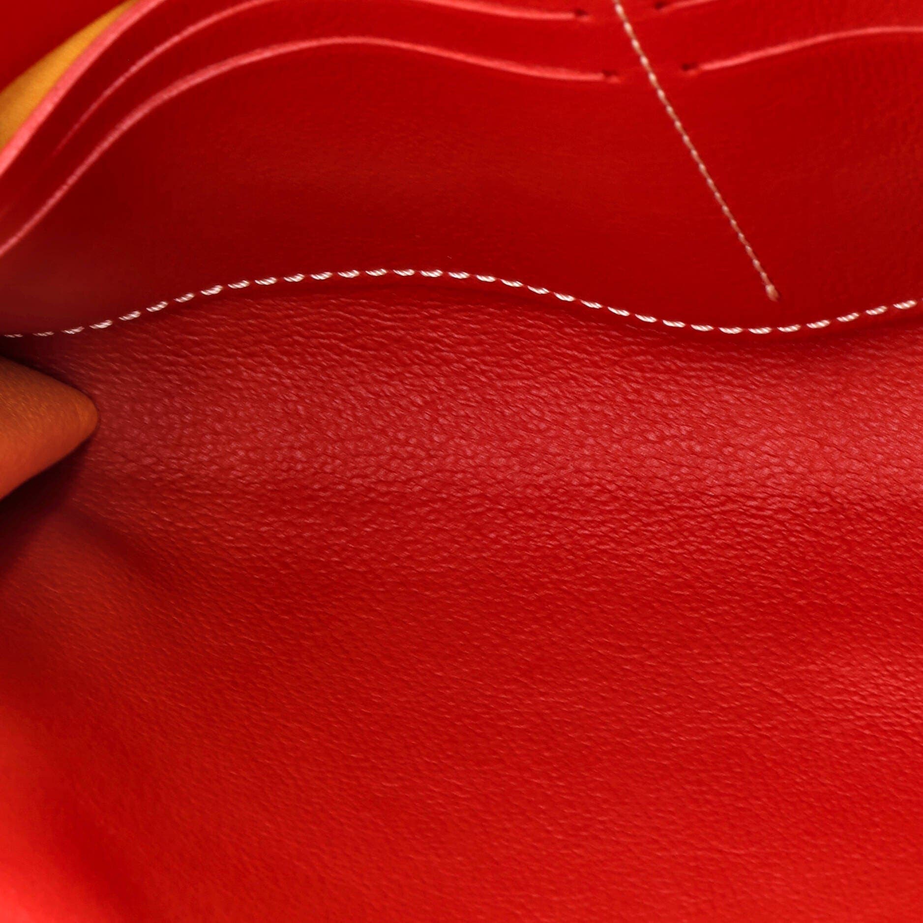 Chypre Wallet on Strap Coated Canvas with Leather, Alternate, color, Red