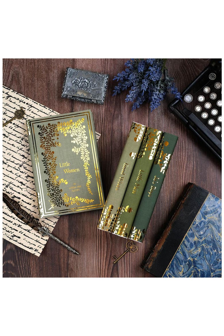 Little Women Spring Green Limited Edition Book Set, Alternate, color, Green and Gold Foil