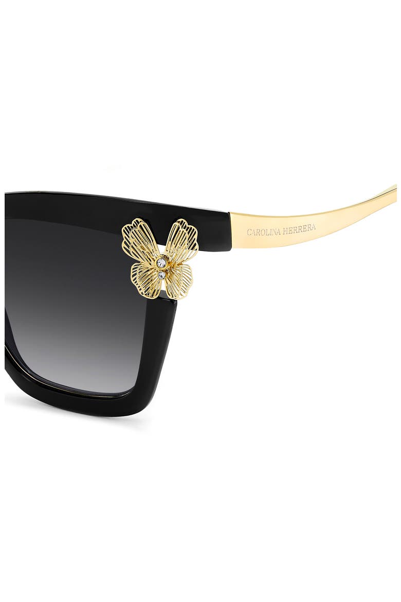 54mm Gradient Cat Eye Sunglasses, Alternate, color, BLACK/ DARK GREY SF