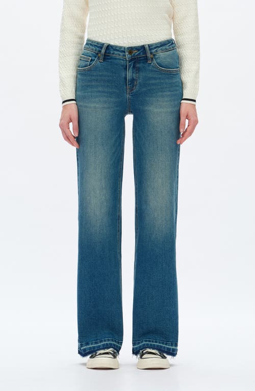 Bayeas Low Rise Wide Leg Jeans In Blue