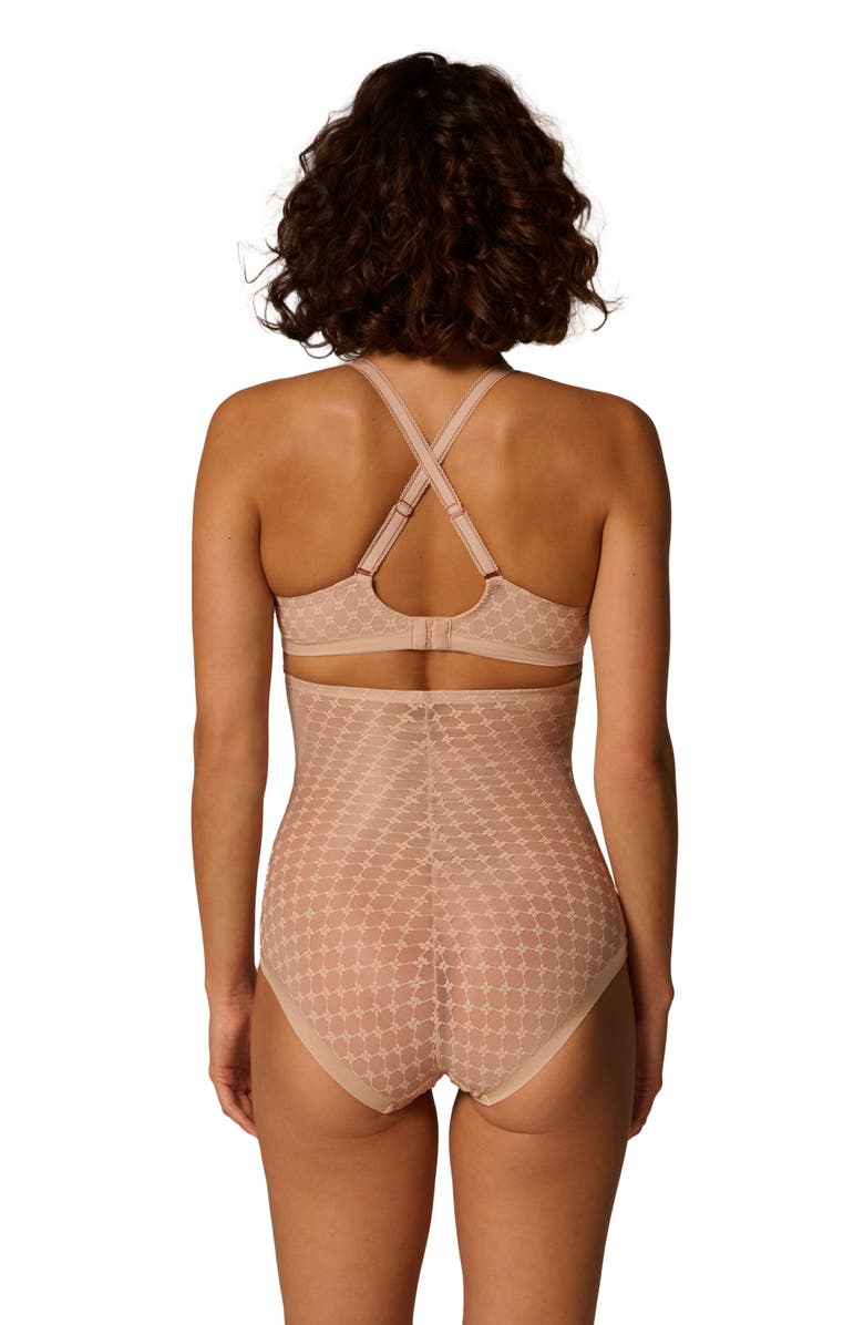 Simone Perele Plume Embroidered Molded Underwire Bra, Alternate, color, Peau Rose