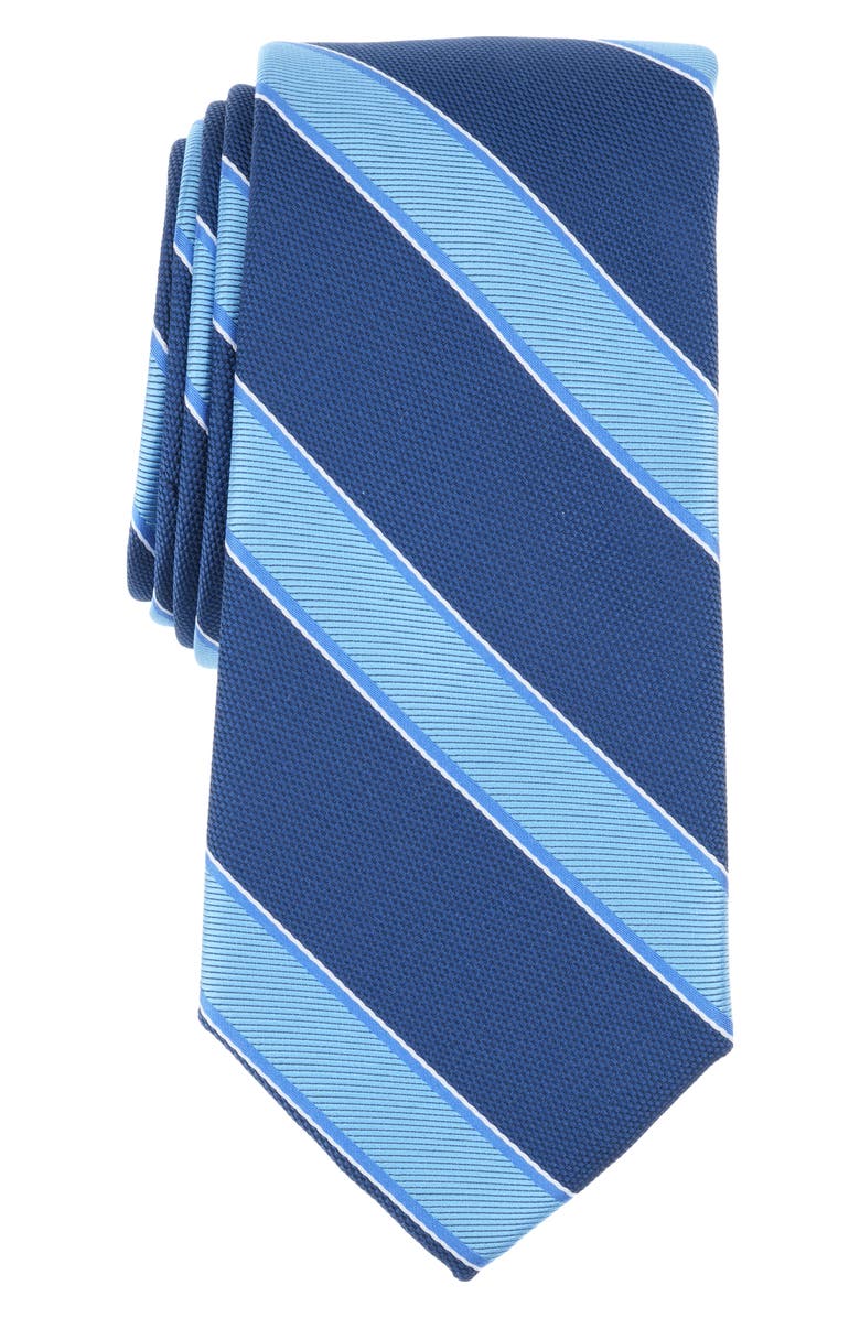 Nautica Trotter Stripe Tie, Main, color, Navy