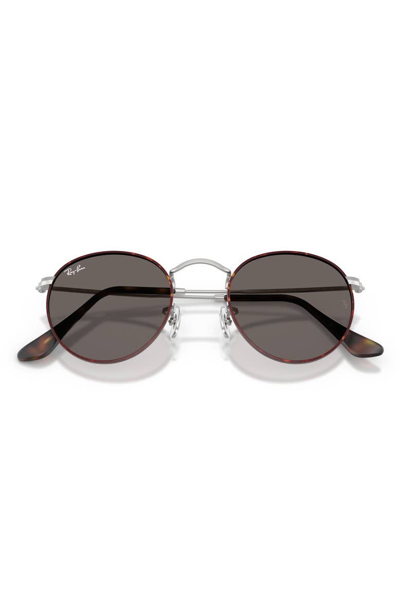 Ray-Ban Icons 53mm Retro Sunglasses, Alternate, color, Matte Havana On Matte Silver
