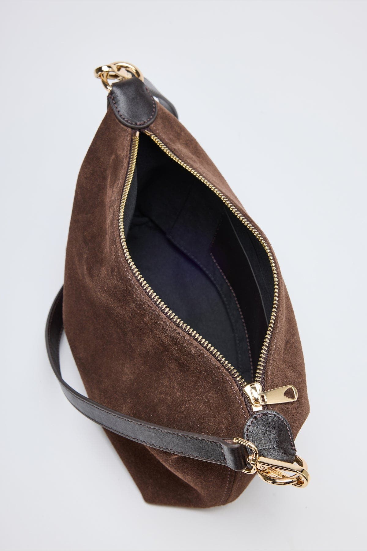 Nila Bassepi Leather Slouchy Shoulder Bag, Alternate, color, Brown