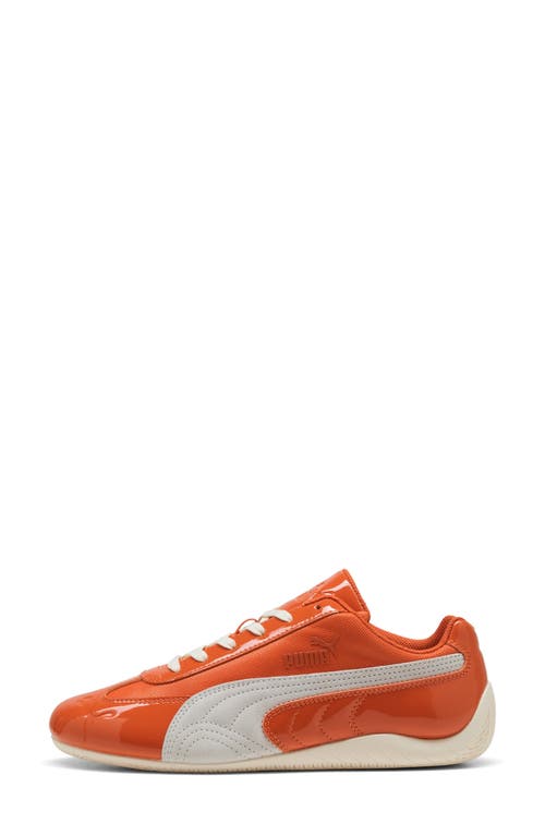 Puma Speedcat Patent Sneaker In Orange