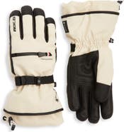 Moncler Grenoble Leather Trim Ski Gloves