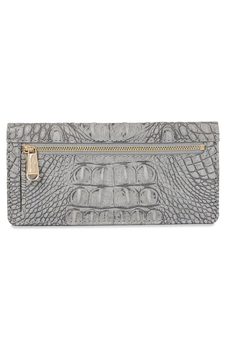 Brahmin 'Ady' Croc Embossed Continental Wallet, Alternate, color,