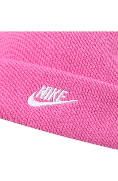 Nike Futura Beanie & Gloves Set In Pink