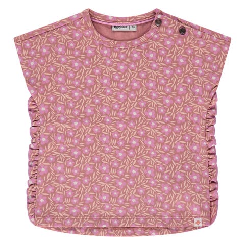 Floral Print Short Sleeve Top