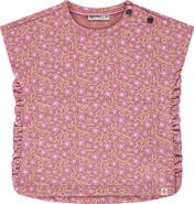 BABYFACE Floral Print Short Sleeve Top
