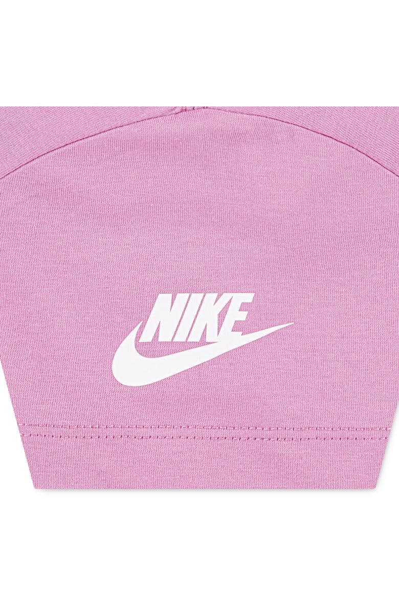 Nike Kids' Floral Futura Cotton Graphic T-shirt, Alternate, color, Magic Flamingo