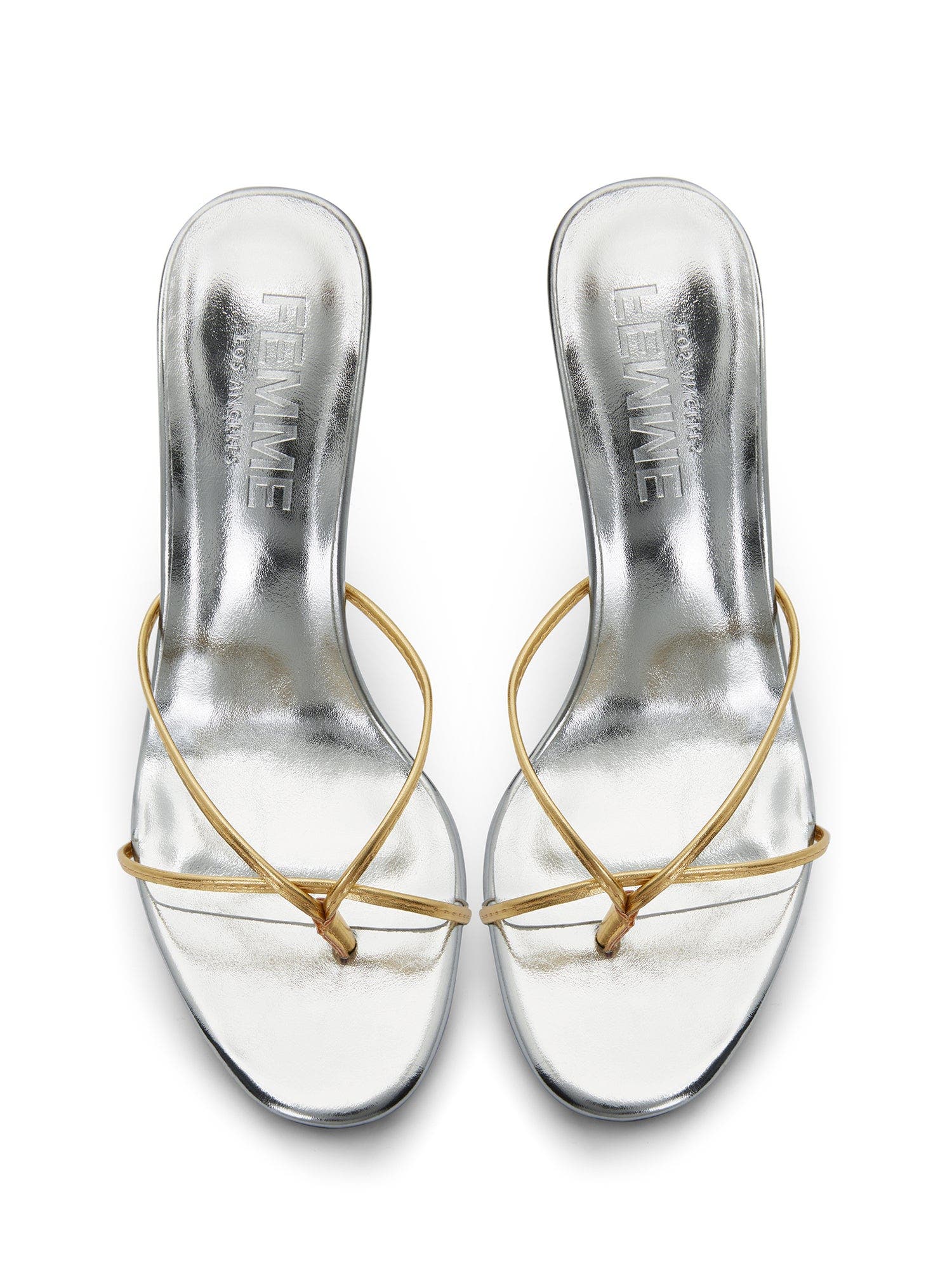 FEMME Sicilian Mule, Alternate, color, Gold & Silver