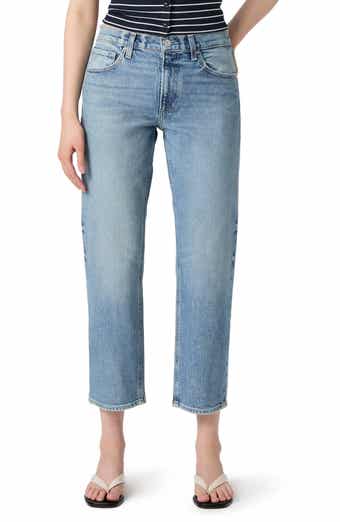 PAIGE Morgan Mid Rise Ankle Straight Leg Jeans